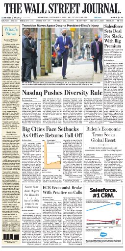 The Wall Street Journal Usa 2020 12 02 Free Download Pdf Issuhub