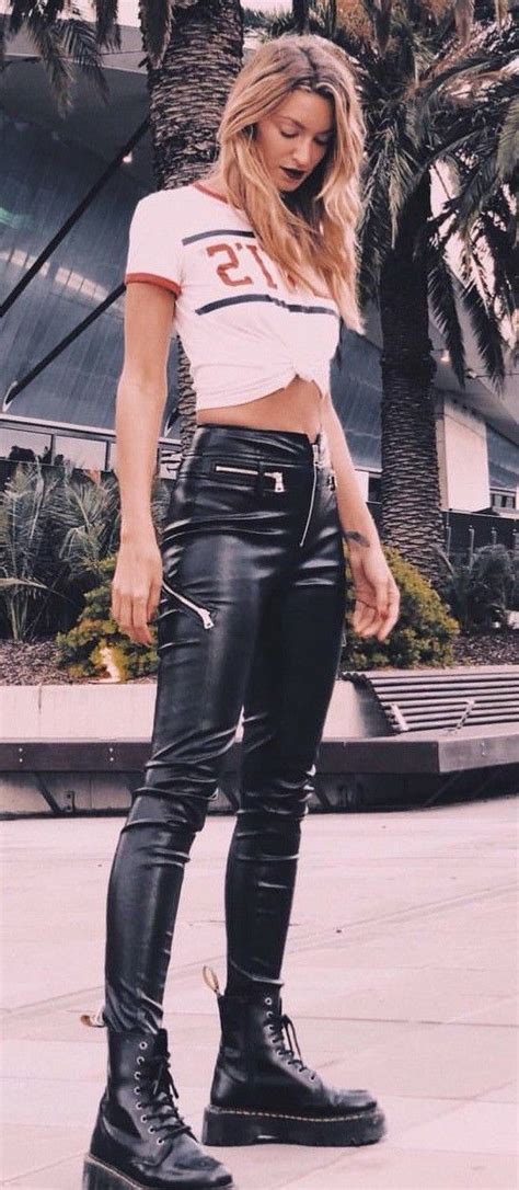 Pin By Josh Fraley On Leather Pants Girls Leather Pants Leather