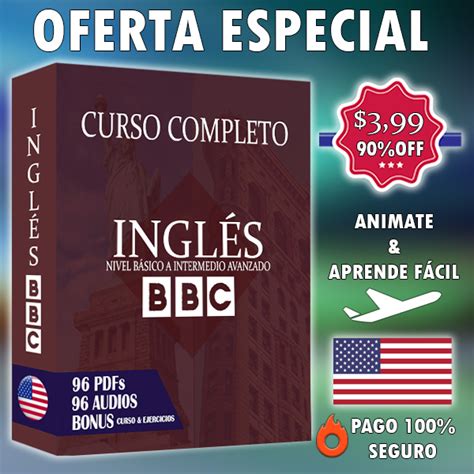 Curso de Inglés Nivel Básico a Intermedio Avanzado 90 de Descuento