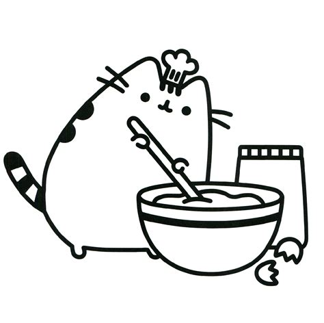 Pusheen Coloring Sheets Printable