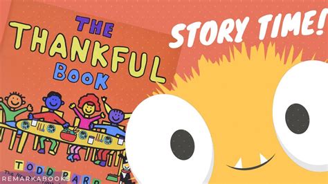 Story Time The Thankful Book By Todd Parr Youtube