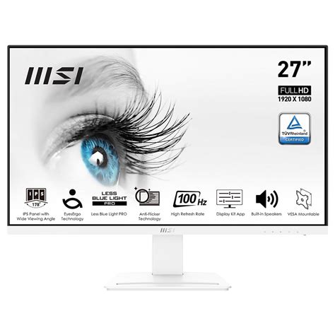 MSI PRO MP273AW 27 inç 100Hz 1ms Full HD Adaptive Sync IPS Beyaz