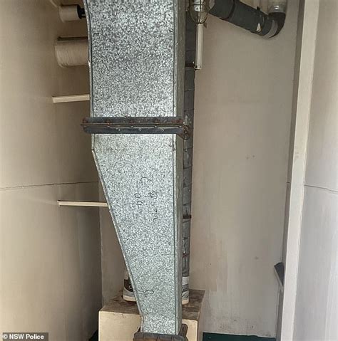 Air Conditioning Vent Where A Man Was Found Hiding As He Tried To Flee