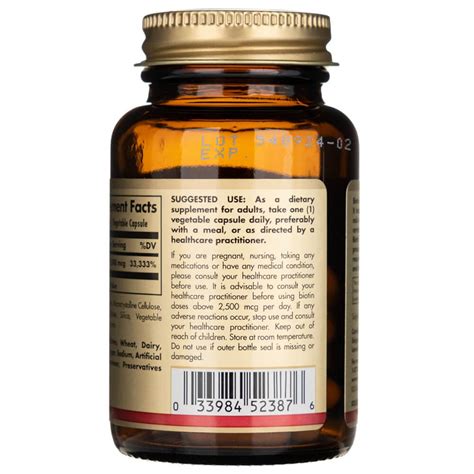 Solgar Biotin 10000 mcg - 60 Veg Capsules – Medpak