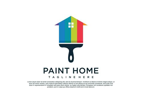 Paint Logo Design Template With Creative Unique Concept Premium Vector