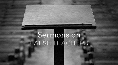 Sermons On False Teachers