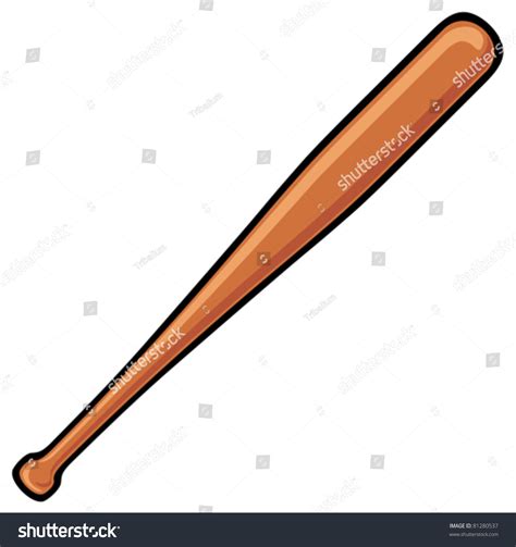 Baseball Bat Stock Vector 81280537 Shutterstock