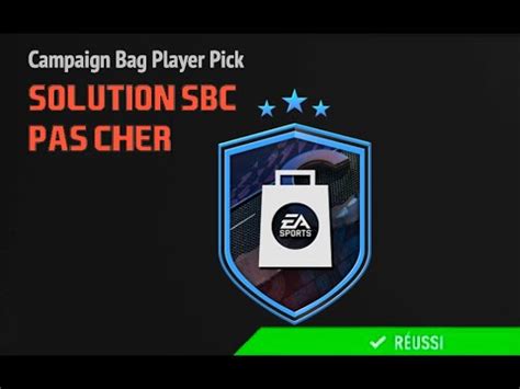 FIFA 22 SOLUTION SBC CHOIX JOUEUR PACK CAMPAGNE PAS CHER FACILE ET