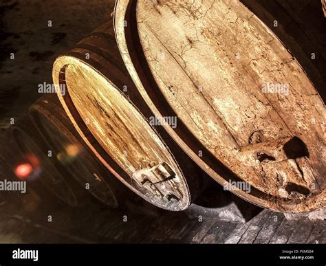 Old Wine Casks Stock Photo Alamy