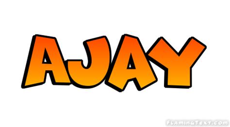 ajay logo   design tool  flaming text