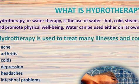 Marketing Posterthe Benefits Of Hydrotherapy Available In A2 And A4