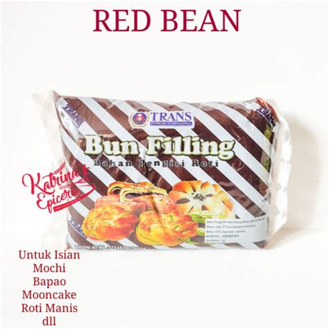 Jual Trans Bun Filling Red Bean 1 Kg Pasta Kacang Merah Untuk Mooncake