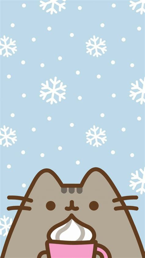 Free download winter wallpaper pusheen cat wallpaper and pusheen cat image [720x1280] for your ...