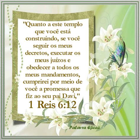 1 Reis 6 Explicação - Palavra Eficaz : Lições de Vida 1 Reis 6