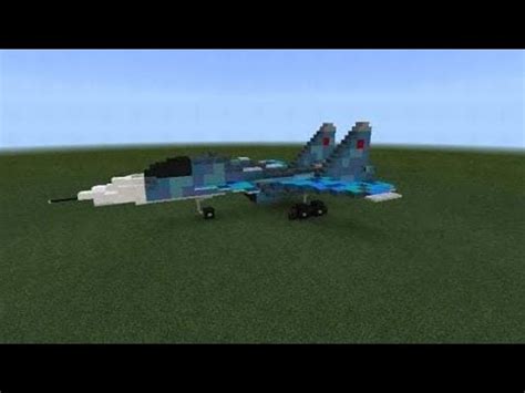 Minecraft Sukhoi Su 34 Fighter Jet Tutorial YouTube