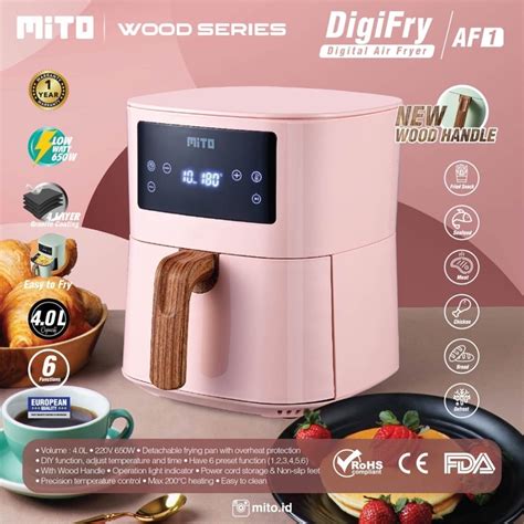 Jual Mito Af Digital Air Fryer Liter Low Watt Airfryer Digifry Af