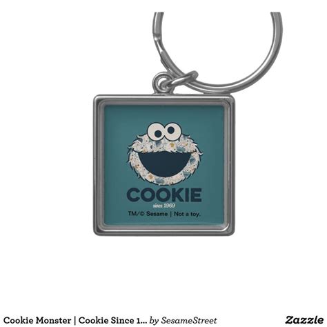 Cookie Monster | Cookie Since 1969 Keychain | Zazzle | Keychain, Monster cookies, Presents for kids