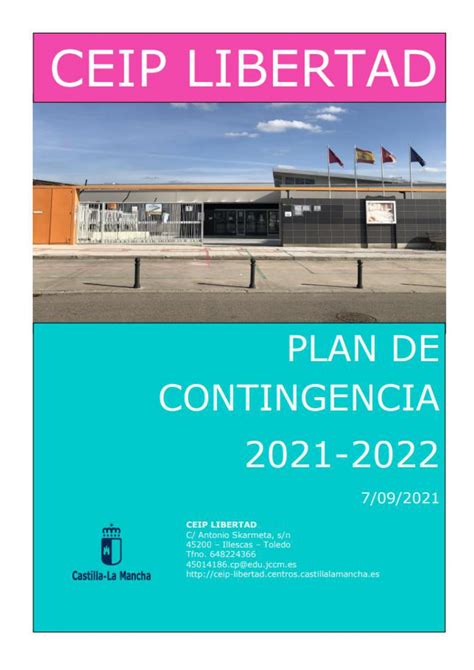 Publicados Plan De Inicio Y Plan De Contingencia Ceip