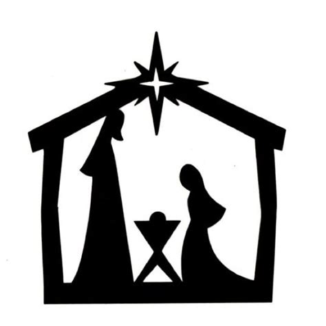 Nativity Silhouette Arte De Navidad Siluetas Navideñas Manualidades