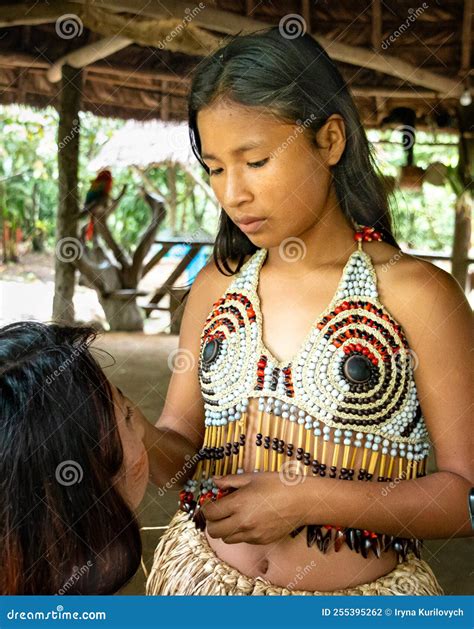 Quechua Girl Of Indigenous Community Ecuador Editorial Photography