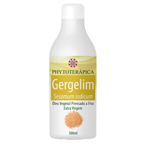 Oleo De Gergelim Prensado A Frio - Óleo Vegetal de Gergelim 500ml Phytoterápica Extra Virgem Prensado a ...