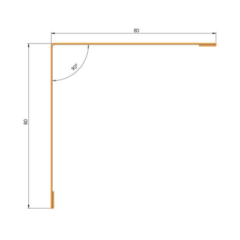 Corni Re X Angle Sortant Acier Laqu Mm Yousteel