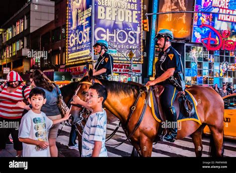 Times Square Theater District Manhattan New York New York USA Stock