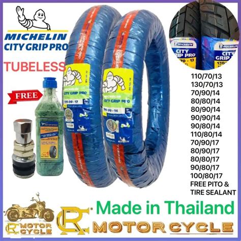 Michelin City Grip Pro Tubeless Tire Gulong Free Tire Sealant Pito