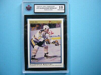 1990 91 O PEE CHEE PREMIER HOCKEY CARD 75 ALEXANDER MOGILNY ROOKIE RC