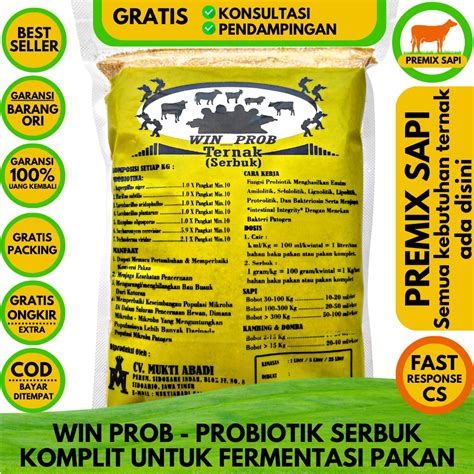 Jual Win Prob Kering Probiotik Komplit Untuk Fermentasi Pakan