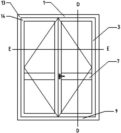 一种铝合金平开门窗的制作方法