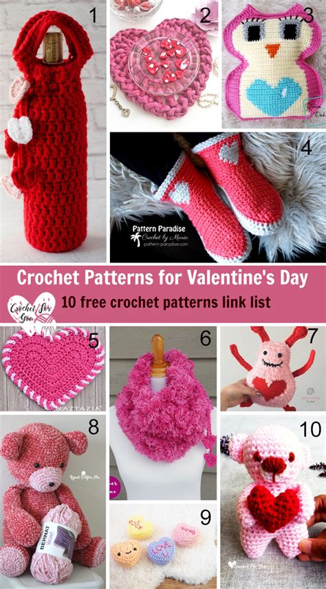 Free Crochet Patterns For Valentine S Day Crochet For You