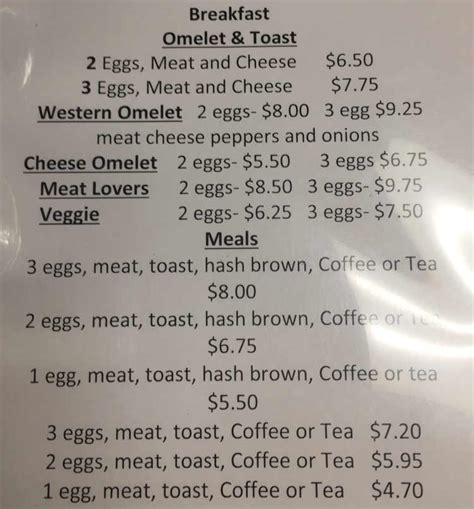 Home Town Eats & Treats Menu, Addison, NY