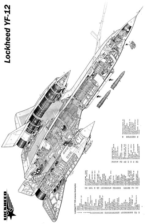 Lockheed Yf Cutaway Line Art Metal Sign Inx In Print On Metal