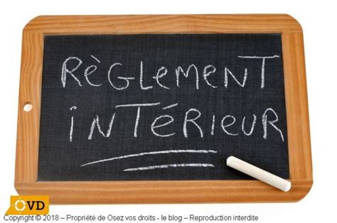 Règlement Intérieur Dentreprise Que Contient Il Au Juste