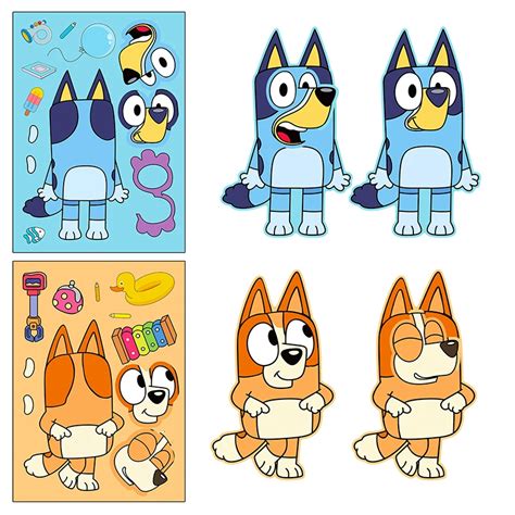 Desenhos De Bingo E Bluey Para Colorir E Imprimir Col