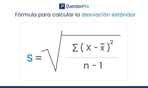 Qué es la desviación estándar muestral Cuál es su fórmula Hot Sex Picture