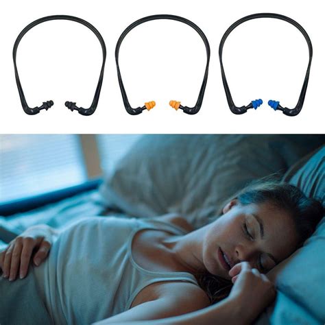 Cache Oreilles Anti Bruit En Silicone Souple Bleu Noir Orange