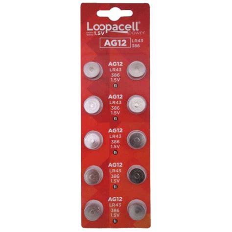 Loopacell Ag Lr Sr V Alkaline Button Cell Watch Batteries