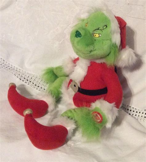 Dr Seuss Grinch Animated Singing Plush In Santa Suit Beverly Hills