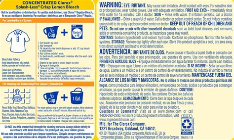 Printable Clorox Bleach Label