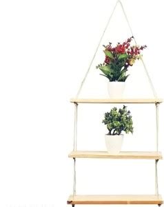 Fashionhub Macrame Wall Hanging 3 Tier Floating Shelves Price In India