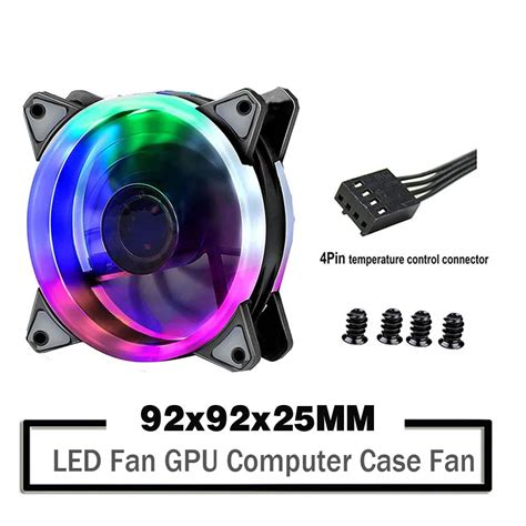 9cm 92mm LED Fan 90mm 4PIN 3PIN PC Desktop Computer Fall K Hlung K Hler