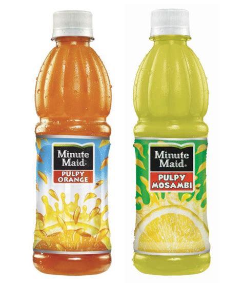 Minute Maid Pulpy Orange Pulpy Mosambi Each 1 Fruit Juice 400 Ml Pack Of 2 Buy Minute Maid