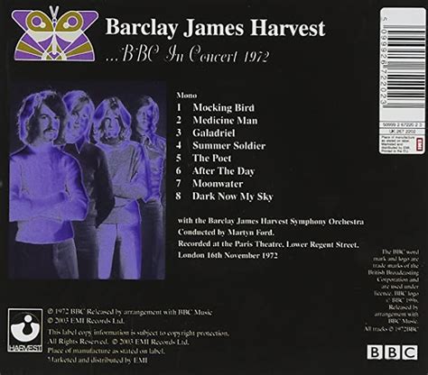 Classic Rock Covers Database Barclay James Harvest Bbc In Concert