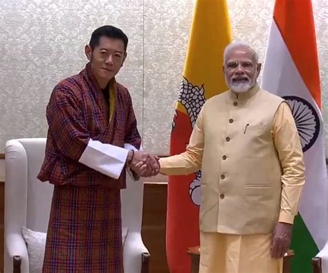 Bhutan King Meets Pm Modi