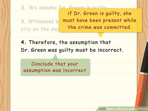 How To Write An Indirect Proof 13 Steps With Pictures Wikihow