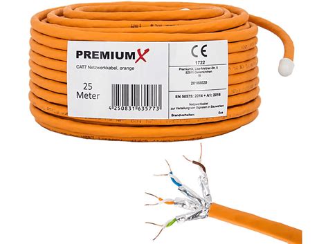 Premiumx M Cat Netzwerkkabel Simplex Lan Kabel Ethernet Datenkabel