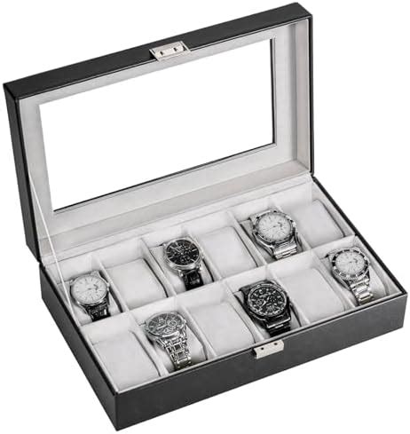 Procase Boite Montre Antichoc Coffret Montre Homme Avec