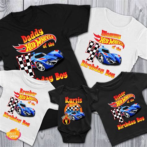 Camisa de cumpleaños hot wheels camisa de fiesta temática hot Etsy